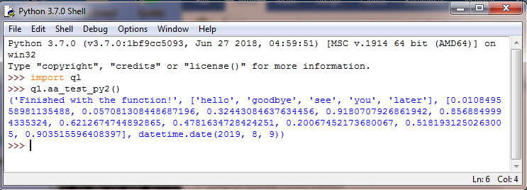 Python Shell: out arguments returned as tuple